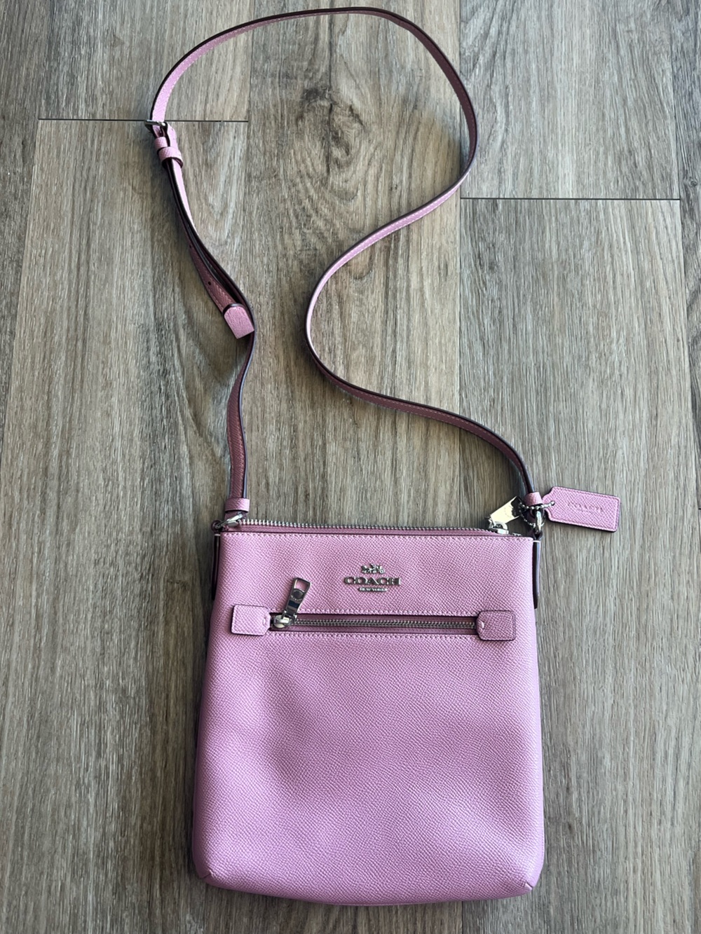 Coach Pink Crossbody Leather Bag